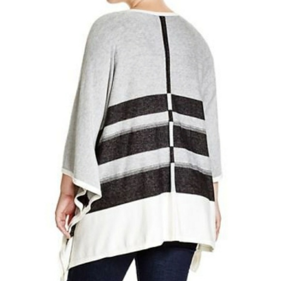 NWT, NYDJ Plus Size Color Block Blanket Sweater Cardigan - Picture 6 of 15